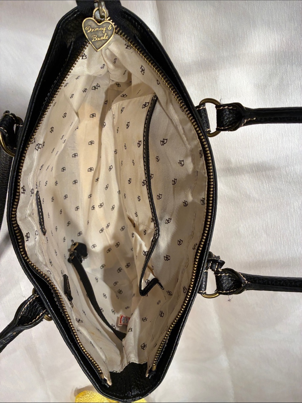 Dooney  and Burke Fabric and Leather Purse - Picture 9 of 13